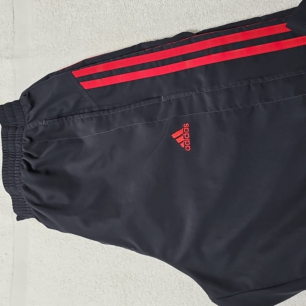 adidas Black and Red Sweatpants